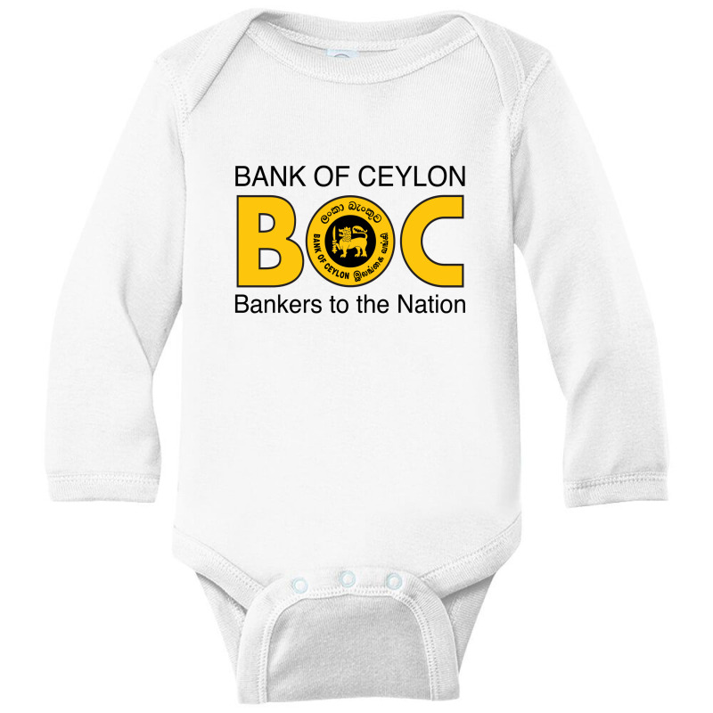 Bank Of Ceylon Long Sleeve Baby Bodysuit by atip | Artistshot