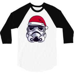 christmas stormtrooper minimalist 3/4 Sleeve Shirt | Artistshot