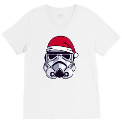 christmas stormtrooper minimalist V-Neck Tee | Artistshot