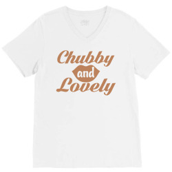 chubby and lovely V-Neck Tee | Artistshot