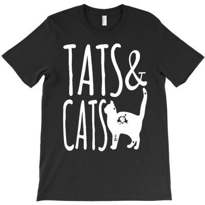 Tats And Cats T-shirt Designed By Ismatul Umi