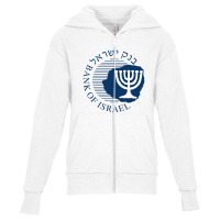 Bank Of Israel Seal Youth Zipper Hoodie | Artistshot