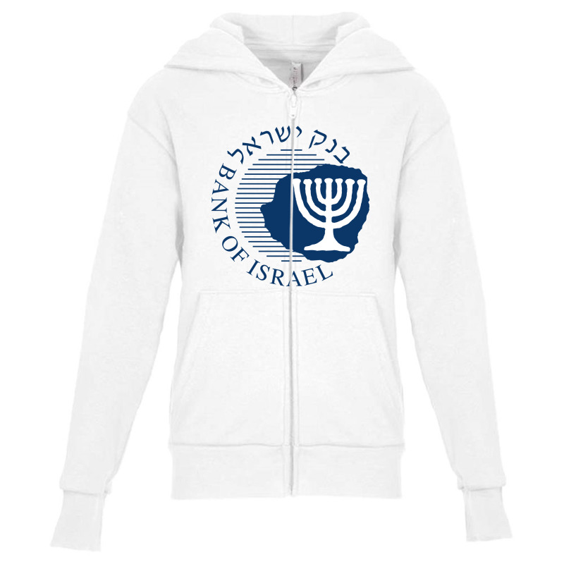 Bank Of Israel Seal Youth Zipper Hoodie by atip | Artistshot