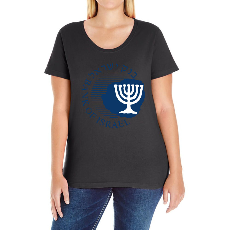 Bank Of Israel Seal Ladies Curvy T-Shirt by atip | Artistshot