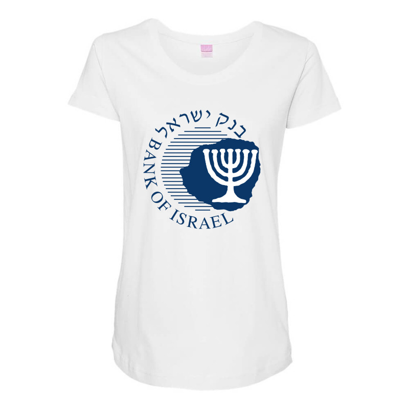 Bank Of Israel Seal Maternity Scoop Neck T-shirt by atip | Artistshot