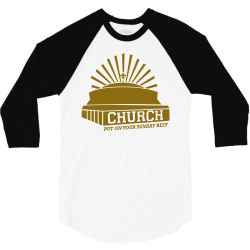 church 3/4 Sleeve Shirt | Artistshot