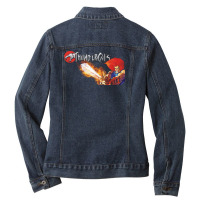 Thundercats 80s Cartonn Ladies Denim Jacket | Artistshot