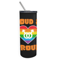 Loud And Proud Lgbtq Pride Month 2022 Skinny Tumbler | Artistshot