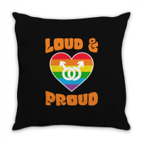 Loud And Proud Lgbtq Pride Month 2022 Throw Pillow | Artistshot