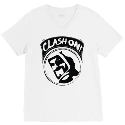 clash on! V-Neck Tee | Artistshot