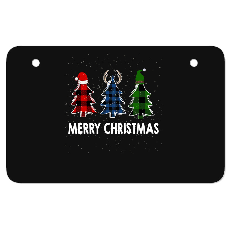 Merry Christmas Atv License Plate | Artistshot