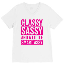 classy sassy and a little smart assy V-Neck Tee | Artistshot