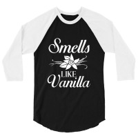 Womens Vanilla Beans Extract Bourbon Ice Cream Paste Powder 3/4 Sleeve Shirt | Artistshot