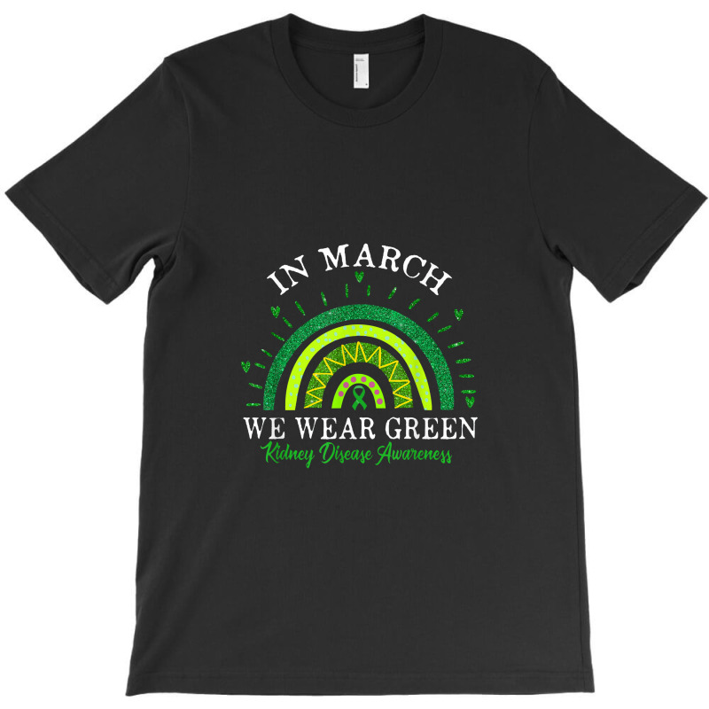 Green Ribbon In March We Wear Green Kidney Disease Awareness T-shirt | Artistshot