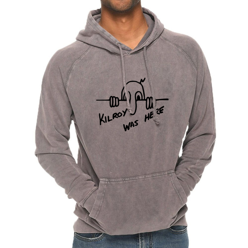 Meme Kilroy Was Here Vintage Hoodie by humanitra | Artistshot