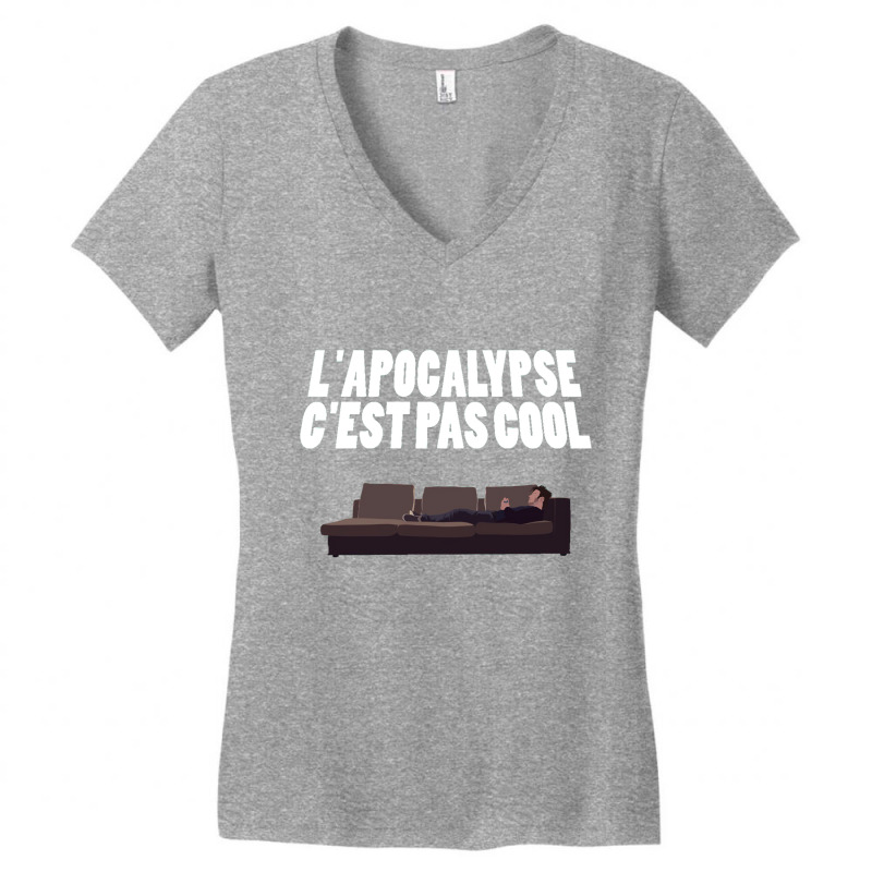 L'apocalypse C'est Pas Cool Women's V-Neck T-Shirt by kurniawanm | Artistshot