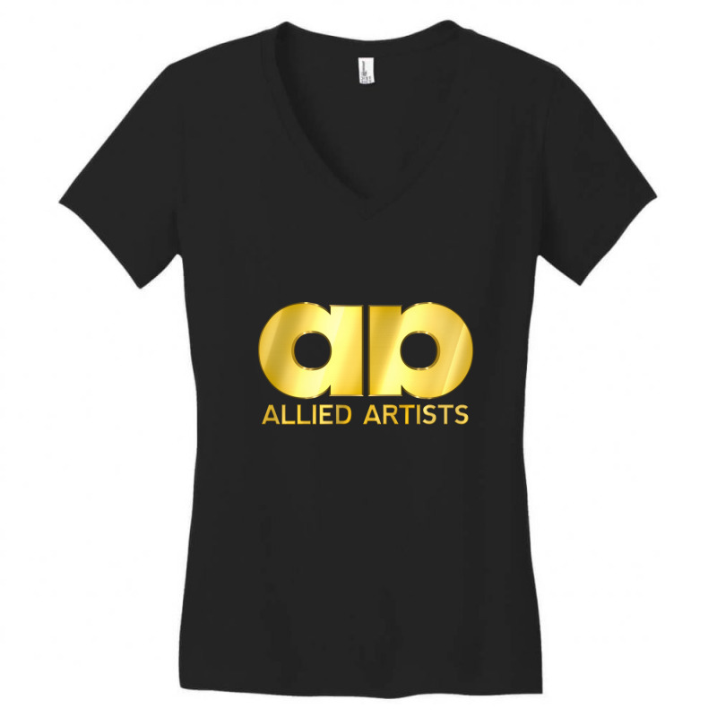 Allied Artists Pictures Women's V-Neck T-Shirt by marclokis | Artistshot