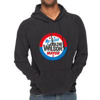 Back To The Future 're-elect Mayor Goldie Wilson' Design Vintage Hoodie | Artistshot