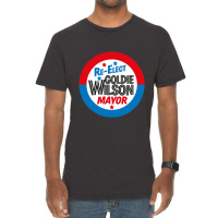 Back To The Future 're-elect Mayor Goldie Wilson' Design Vintage T-shirt | Artistshot