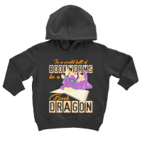 Book Dragon T  Shirt Funny Reading Bookworm Magical Animal Book Dragon Toddler Hoodie | Artistshot