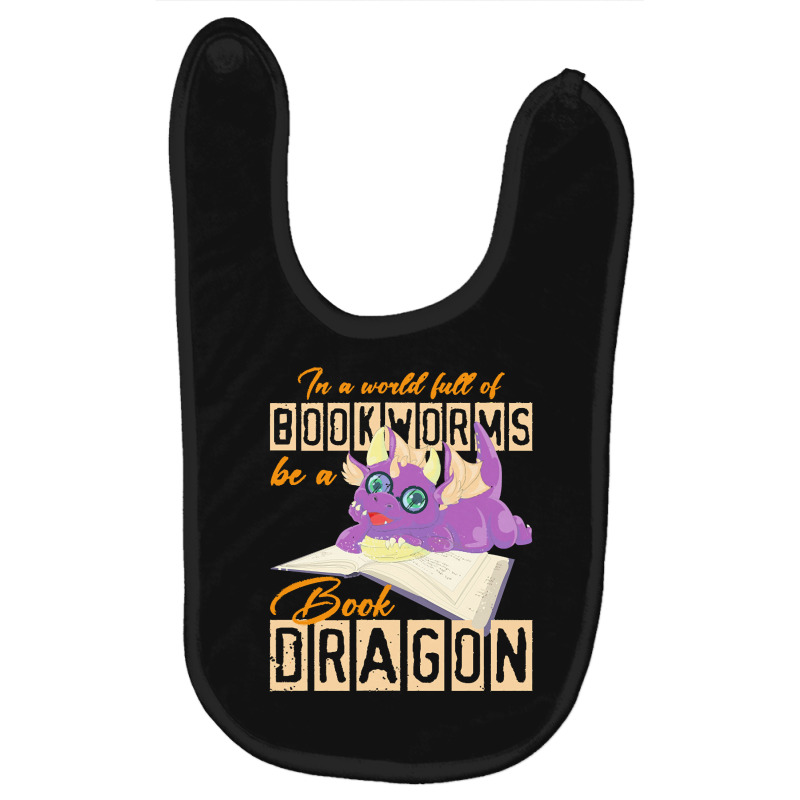 Book Dragon T  Shirt Funny Reading Bookworm Magical Animal Book Dragon Baby Bibs by darrengorczany780 | Artistshot