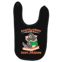 Book Dragon T  Shirt Librarian Reader Funny Bookworm Magical Animal Bo Baby Bibs | Artistshot