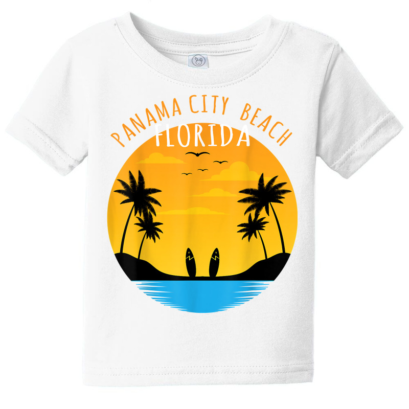 Custom Surf Lover Panama City Beach Florida T Shirt Baby Tee By Cm