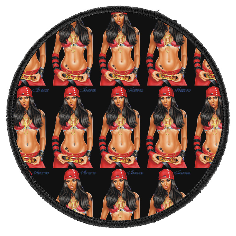 Hip Hop Cool Woman Round Patch | Artistshot