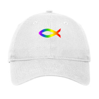 Ichthys Rainbow Christian Fish Symbol Homosexuality T Shirt Adjustable Cap | Artistshot