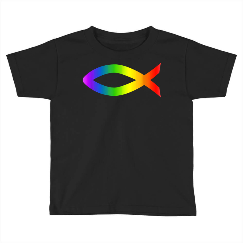 Ichthys Rainbow Christian Fish Symbol Homosexuality T Shirt Toddler T-shirt | Artistshot