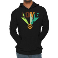 Hippie Peace Love T  Shirt Love Peace T  Shirt Lightweight Hoodie | Artistshot