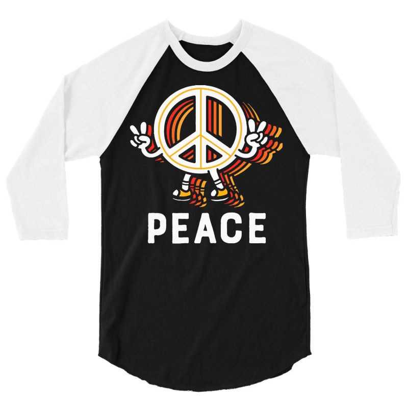 Hippie Peace Love T  Shirt Peace T  Shirt 3/4 Sleeve Shirt by vivaciouslimb | Artistshot