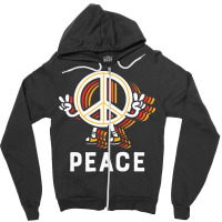 Hippie Peace Love T  Shirt Peace T  Shirt Zipper Hoodie | Artistshot