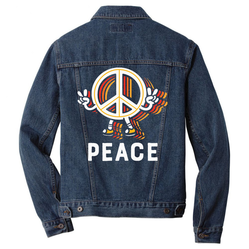 Hippie Peace Love T  Shirt Peace T  Shirt Men Denim Jacket by vivaciouslimb | Artistshot