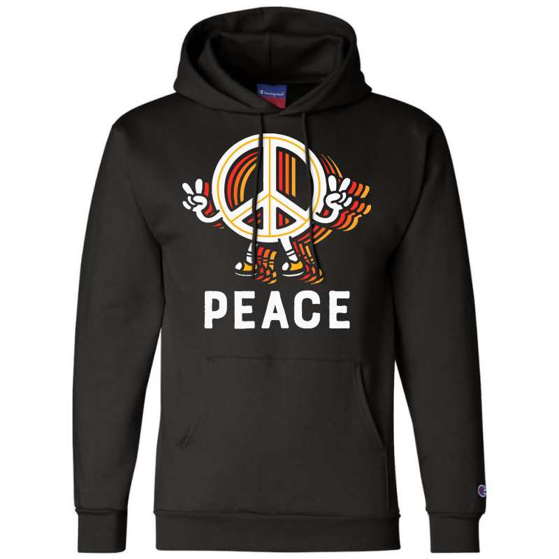 Hippie Peace Love T  Shirt Peace T  Shirt Champion Hoodie by vivaciouslimb | Artistshot