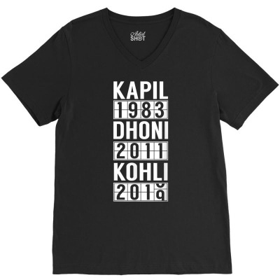 India Cricket Team Fan Jersey T Shirt V-neck Tee Designed By Rhasta