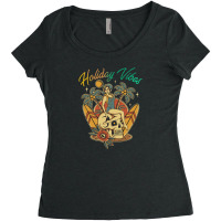 The Women Holiday Vibes Women's Triblend Scoop T-shirt | Artistshot