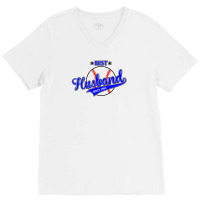 Best Husband Since 1963 - Baseball Husband V-neck Tee | Artistshot