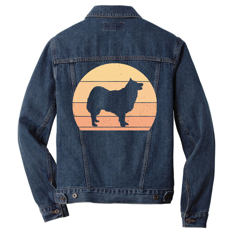 Icelandic T  Shirt Retro Sunset Icelandic Sheepdog T  Shirt Men Denim Jacket by vivaciouslimb | Artistshot