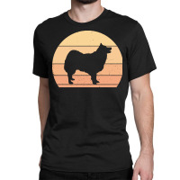 Icelandic T  Shirt Retro Sunset Icelandic Sheepdog T  Shirt Classic T-shirt | Artistshot