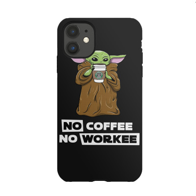 Baby Yoda No Coffee No Workee Women T Shirt Classic T Shirt Iphone 11 Case Designed By Shadowart