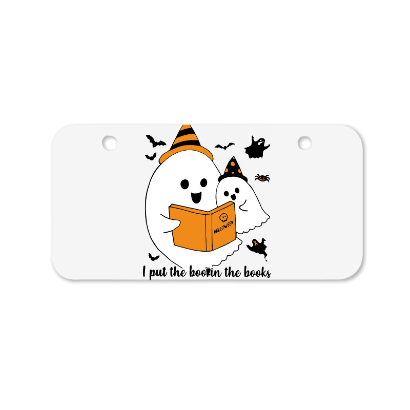 I Put The Boo In The Book Halloween Bicycle License Plate | Artistshot