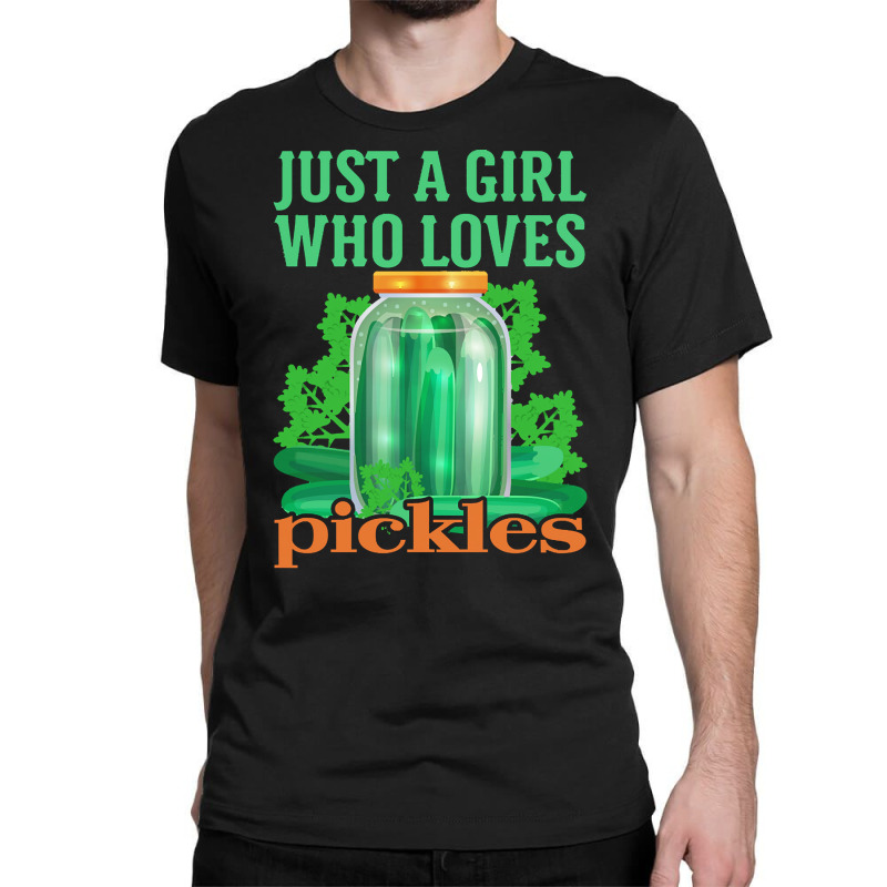 Cucumber T  Shirt Pickle Cucumber Vegan Girl T  Shirt (1) Classic T-shirt by alexandraturner348 | Artistshot