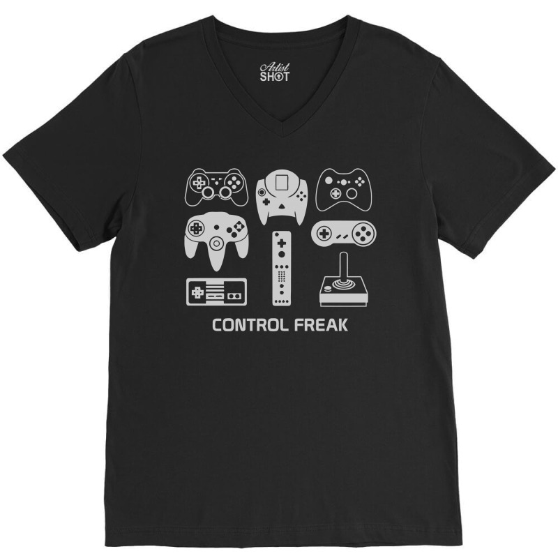 Control Freak V-neck Tee | Artistshot