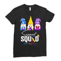 Gnome Support Squad Bladder Cancer T  Shirt Gnome Support Squad Bladde Ladies Fitted T-shirt | Artistshot