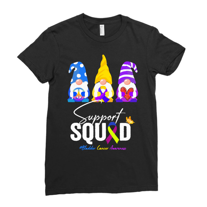 Gnome Support Squad Bladder Cancer T  Shirt Gnome Support Squad Bladde Ladies Fitted T-Shirt by swallowfirework | Artistshot