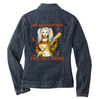 Fight Like A Warrior Ladies Denim Jacket | Artistshot