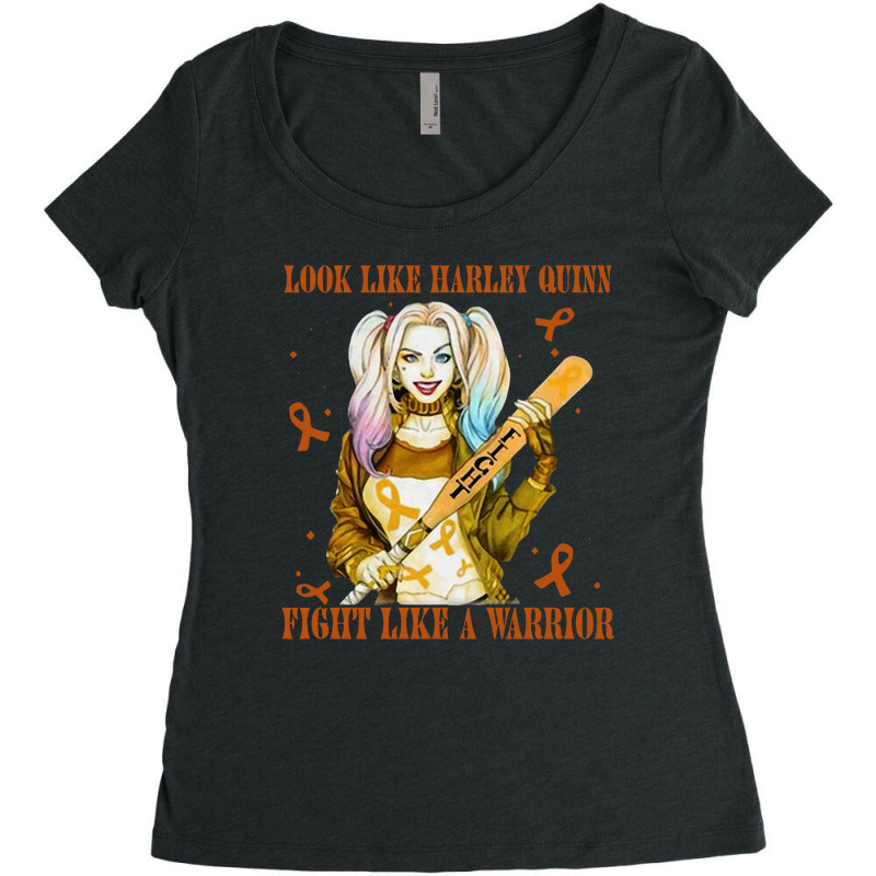 Fight Like A Warrior Women's Triblend Scoop T-shirt by veelra50534 | Artistshot