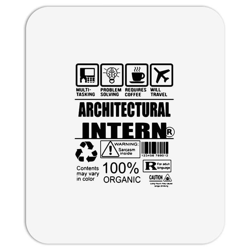 Architectural Intern Contents Mousepad | Artistshot