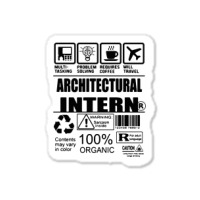 Architectural Intern Contents Sticker | Artistshot